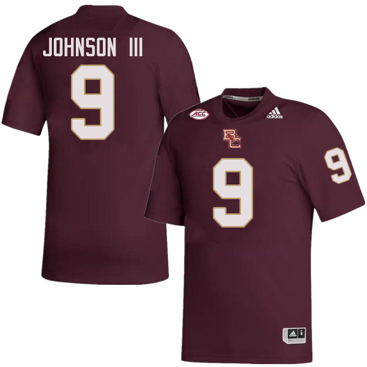 John Johnson III Jersey,#9 John Johnson III Boston College Eagles Football Jersey,Uniforms-Maroon